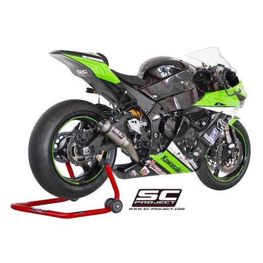 VÝFUKOVÝ SYSTÉM SC PROJECT PRO KAWASAKI - ZX-10R (2011 - 2015) - CR-T MUFFLER, CARBON FIBER, WITH FULL TITANIUM LINK PIPE