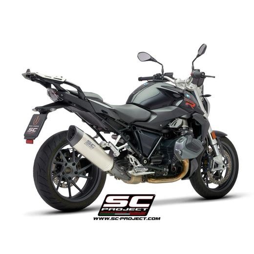 VÝFUKOVÝ SYSTÉM SC PROJECT PRO BMW - R 1250 R (2021-2022) - RS - EURO 5 - SC1-R MUFFLER, TITANIUM, WITH CARBON FIBER END CAP
