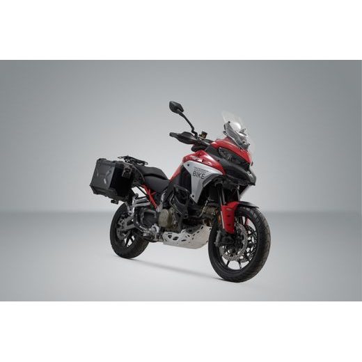 SW MOTECH TRAX ADV ALUMINUM CASE SYSTEM US MODEL BLACK. 37/37 L. DUCATI MULTISTRADA V4 (20-)