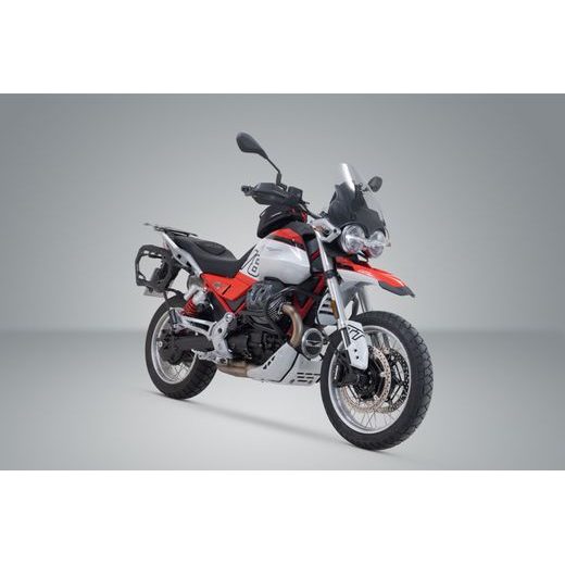 SW MOTECH ADVENTURE SET DUSC BLACK. MOTO GUZZI V85 TT (19-23).