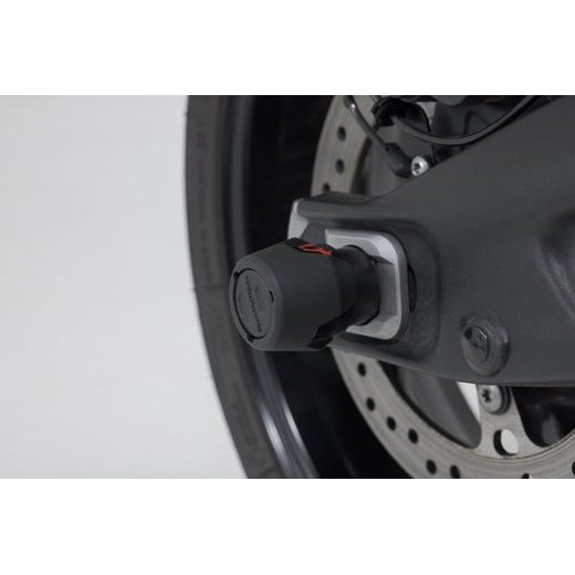 SW MOTECH PADACÍ PROTEKTORY NA ZADNÍ OSU TRIUMPH TRIDENT 660 / TIGER 660, X-CAPE 650.