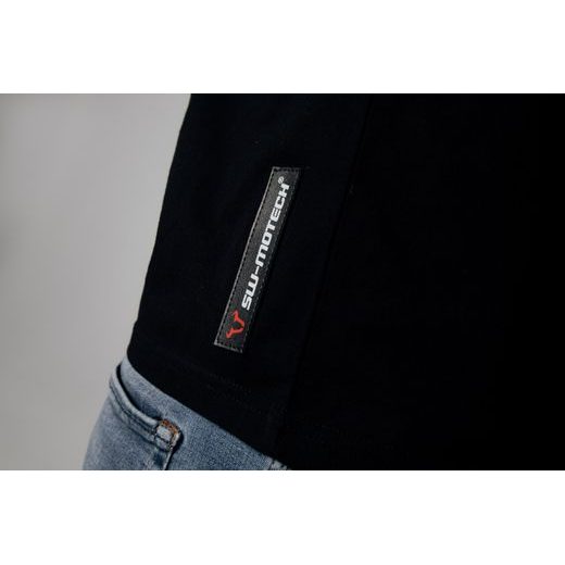 SW MOTECH T-SHIRT CORE LINE. BLACK. MEN. SIZE L.