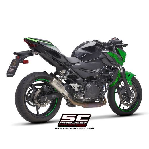 VÝFUKOVÝ SYSTÉM SC PROJECT PRO KAWASAKI - Z 400 (2019 - 2020) - CR-T MUFFLER, TITANIUM, WITH TITANIUM END CAP