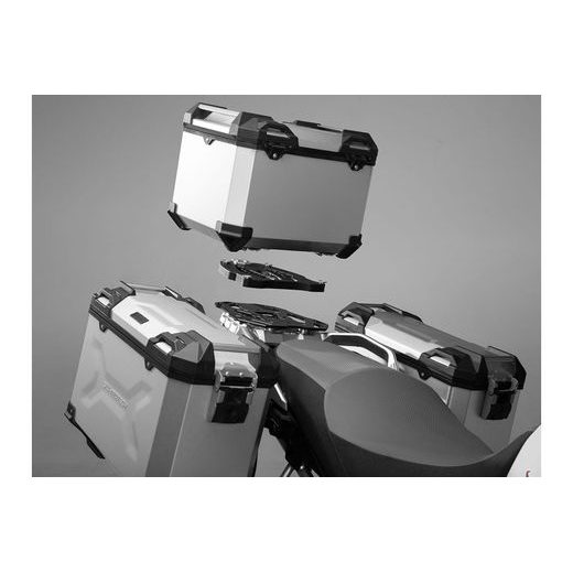 SW MOTECH KUFR TRAX ADVENTURE 38 L TOP BOX STŘÍBRNÝ