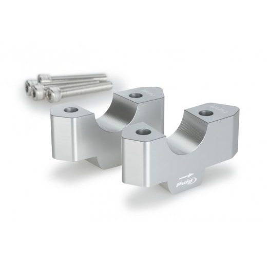 ZVÝŠENÍ ŘIDÍTEK PUIG 21879P STŘÍBRNÁ HEIGHT 30MM, D 32MM