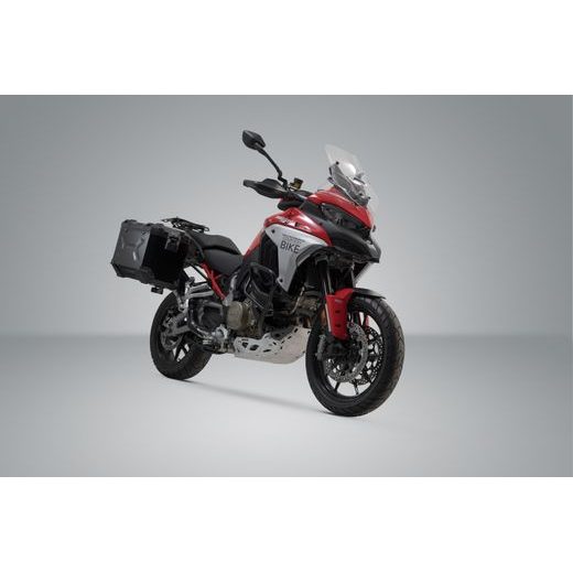 SW MOTECH TRAX ADV ALUMINUM CASE SYSTEM US MODEL BLACK. 45/45 L. DUCATI MULTISTRADA V4 (20-)