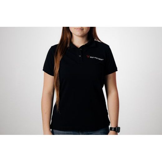 SW MOTECH TEAM POLO SHIRT CORE LINE. BLACK. WOMEN. SIZE 2XL.