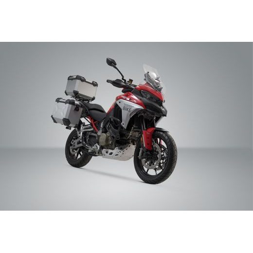 SW MOTECH ADVENTURE SET LUGGAGE US-MODEL SILVER. DUCATI MULTISTRADA V4 (20-).