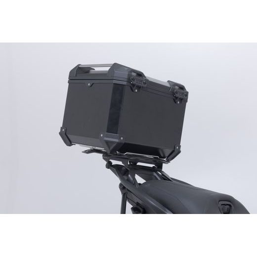 SW MOTECH TRAX ADV TOPCASE SYSTEM BLACK. DUCATI MULTISTRADA V4 MODELS (20-).