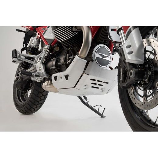 SW MOTECH KRYT MOTORU SILVER. MOTO GUZZI V85 TT (19-).