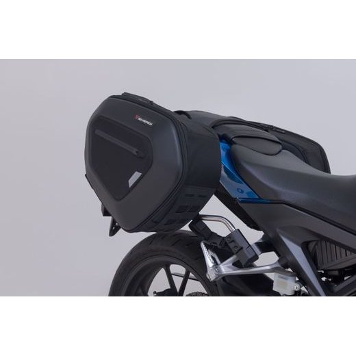 SW MOTECH PRO BLAZE H SADDLEBAG SET BLACK. HONDA CB125R (17-).