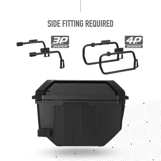 BOČNÍ KUFRY NA MOTORKU SHAD TR27 D0TR27100 ČERNÁ (PÁR)