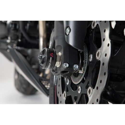 SW MOTECH PROTEKTORY NA PŘEDNÍ OSU ČERNÝ SUZUKI GSX-S750 (17-).