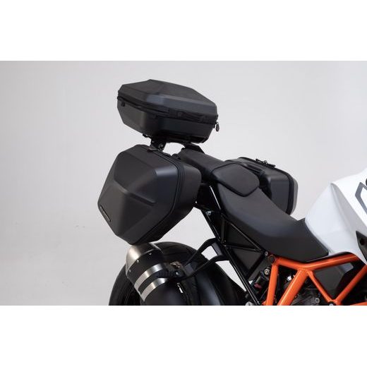 SW MOTECH URBAN ABS TOP CASE SYSTEM BLACK. KTM 1290 SUPER DUKE (16-19).