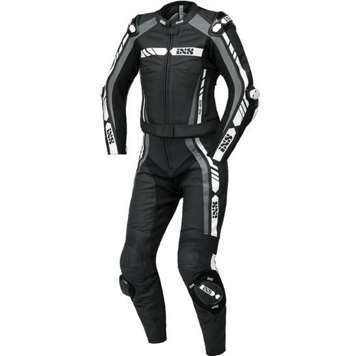 2PCS WOMEN'S SPORT SUIT IXS RS-800 1.0 X70001 ČERNO-ŠEDO-BÍLÁ 42D