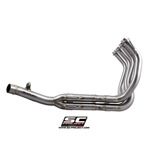 VÝFUKOVÉ SVODY BEZ KONCOVKY SC PROJECT PRO KAWASAKI - Z 900 (2020) - EURO 4 - FULL EXHAUST SYSTEM 4-2-1, STAINLESS STEEL, COMPATIBLE WITH S1 MUFFLER, SC1-R, GP-M2, OVAL, CR-T, SC1-M (MUFFLER NOT INCLUDED)