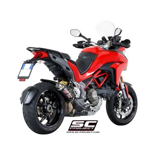 VÝFUKOVÝ SYSTÉM SC PROJECT PRO DUCATI - MULTISTRADA 1200 (2015 - 2017) - S - GP-M2 MUFFLER, CARBON FIBER, WITH CNC MACHINED EXIT PIPE