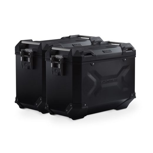 SW MOTECH TRAX ADV ALUMINUM CASE SYSTEM BLACK. 45/45 L. DUCATI MULTISTRADA V4 (20-).