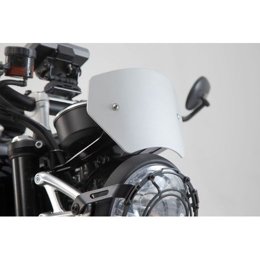 SW MOTECH VĚTRNÝ ŠTÍTEK STŘÍBRNÝ TRIUMPH SPEED TWIN 1200 (18-).
