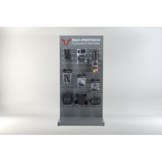 SW MOTECH SALES DISPLAY ROOM WITH MOUNTING THEME: WATERPROOF AND ACCESSORIES. PART 1.