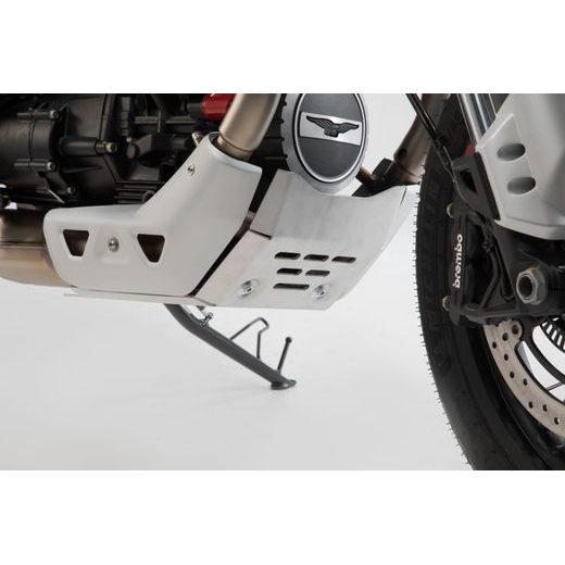 SW MOTECH KRYT MOTORU SILVER. MOTO GUZZI V85 TT (19-).
