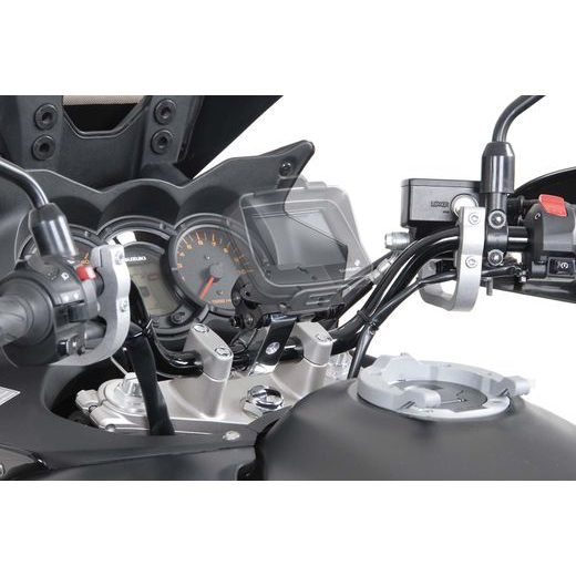 SW MOTECH DRŽÁK GPS NA ŘÍDÍTKA 28MM STŘÍBRNÝ