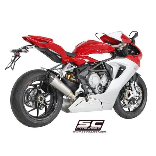 VÝFUKOVÝ SYSTÉM SC PROJECT PRO MV AGUSTA - F3 675 (2011 - 2016) - EAS ABS - RC - CONICO MUFFLER, TITANIUM, WITH CARBON FIBER END CAP