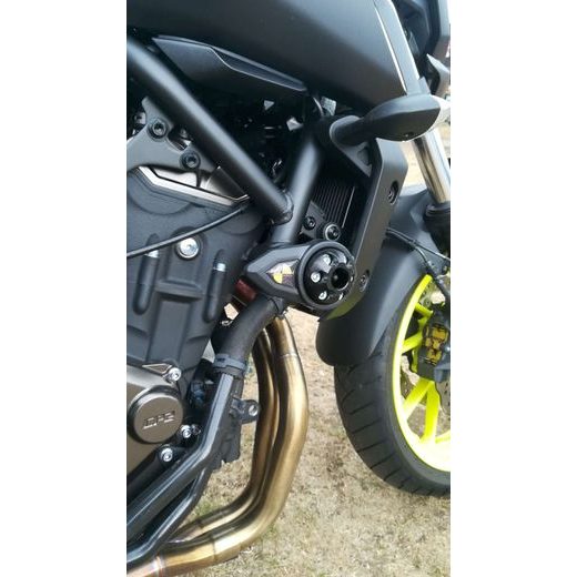 PROTEKTORY NA RÁM SLIDER - YAMAHA MT-07 / XSR / TRACER - JEDNOBODOVÁ SADA ´14-X