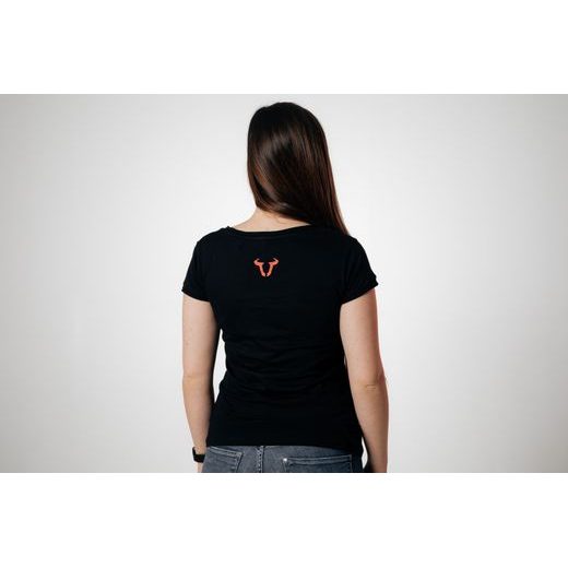 SW MOTECH T-SHIRT CORE LINE. BLACK. WOMEN. SIZE S.