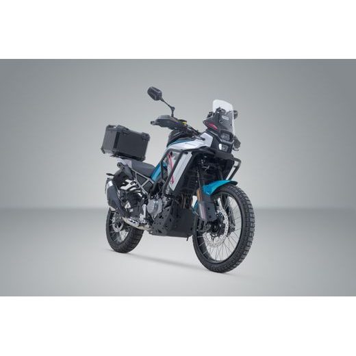SW MOTECH TRAX ADV TOP CASE SYSTEM BLACK. CFMOTO 450MT (23-) / 800 MT-X (24-).