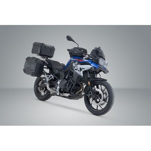 SW MOTECH ADVENTURE SET DUSC BLACK. BMW F 850/900 GS ADV. INOX RACKS.