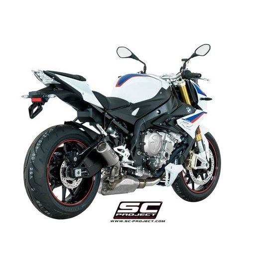 VÝFUKOVÝ SYSTÉM SC PROJECT PRO BMW - S 1000 R (2017 - 2020) - CR-T MUFFLER, CARBON FIBER, WITH TITANIUM MESH ON EXIT PIPE