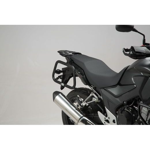 SW MOTECH TRAX ADV HLINÍKOVÝ SYSTÉM KUFRU BLACK. 37/37 L. CB500X, CB500F / CBR500R (-15).