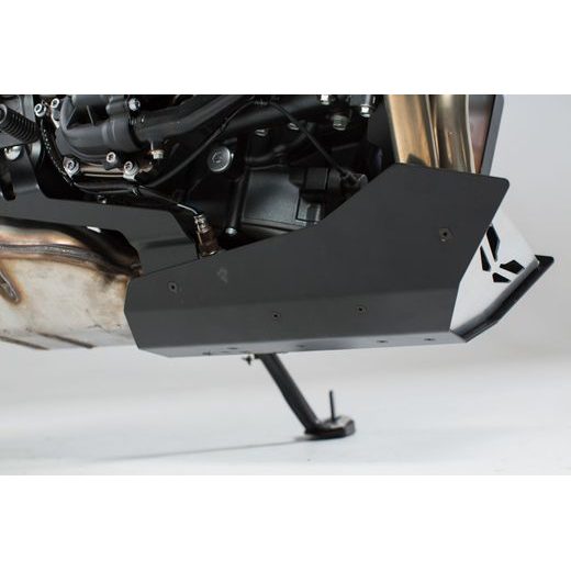 SW MOTECH PŘEDNÍ SPOILER ČERNÁ/STŘÍBRNÁ. MT07/ MT07 TRACER, XSR700 (15-).
