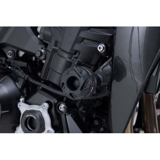 SW MOTECH FRAME SLIDER KIT BLACK. KAWASAKI Z900 MODELS (16-), Z1100 (25-).