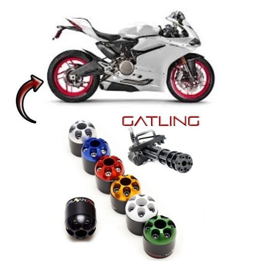 PROTEKTORY DO ZADNÍ OSY GATLING - TRIUMPH SPEED TRIPLE 1050 ´05-10