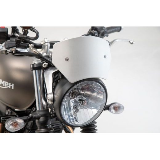 SW MOTECH VĚTRNÝ ŠTÍTEK STŘÍBRNÝ TRIUMPH STREET TWIN 900 (18-).