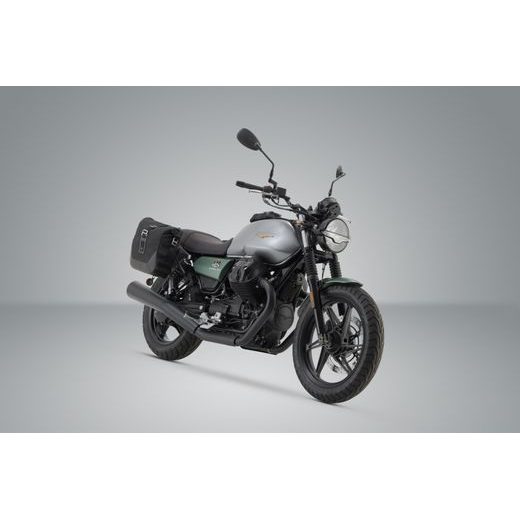 SW MOTECH LEGEND GEAR SIDE BAG SYSTEM LC BLACK EDITION MOTO GUZZI V7 IV STONE (20-).