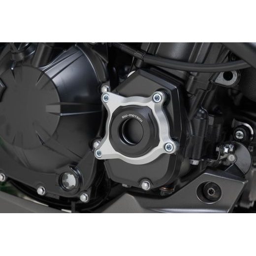 SW MOTECH PROTEKTOR MOTORU ČERNÁ/STŘÍBRNÁ BLACK/SILVER. KAWASAKI Z900 MODELS (16-).