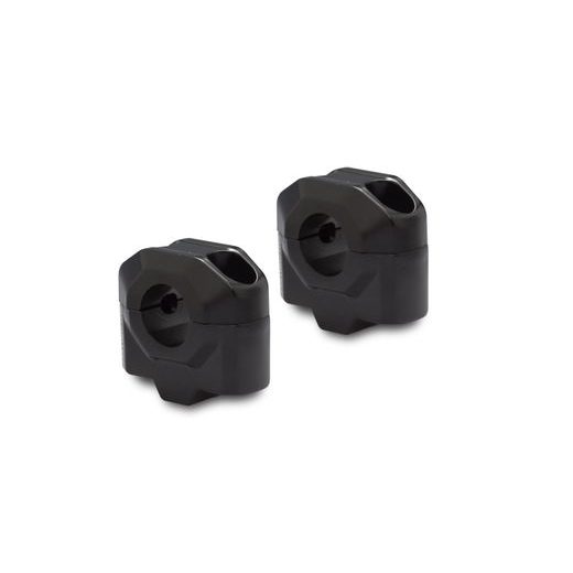 SW MOTECH ZVÝŠENÍ ŘÍDÍTEK 22 MM H = 25 MM. ČERNÝ.
