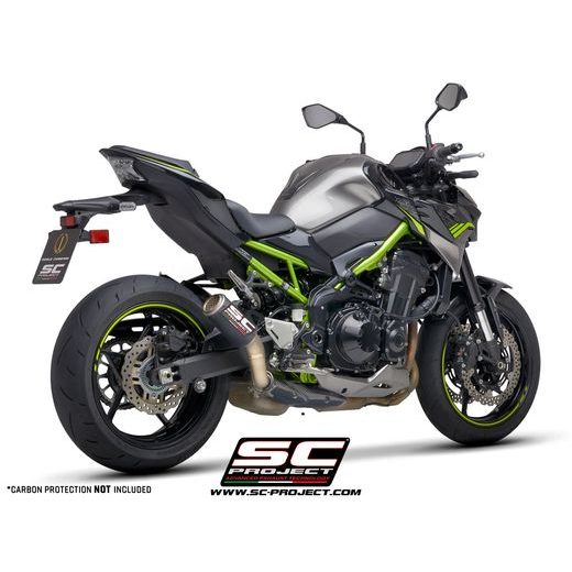 VÝFUKOVÝ SYSTÉM SC PROJECT PRO KAWASAKI - Z 900 A2 (2020 - 2022) - EURO 5 - CR-T MUFFLER, TITANIUM, WITH TITANIUM MESH, (NO CARBON PROTECTION)