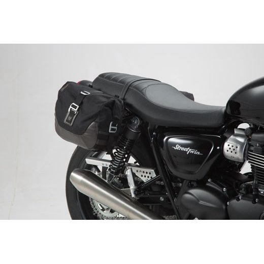 SW MOTECH LEGEND GEAR SIDE BAG SYSTEM LC BLACK EDITION TRIUMPH STREET TWIN (16-) / CUP (16-)