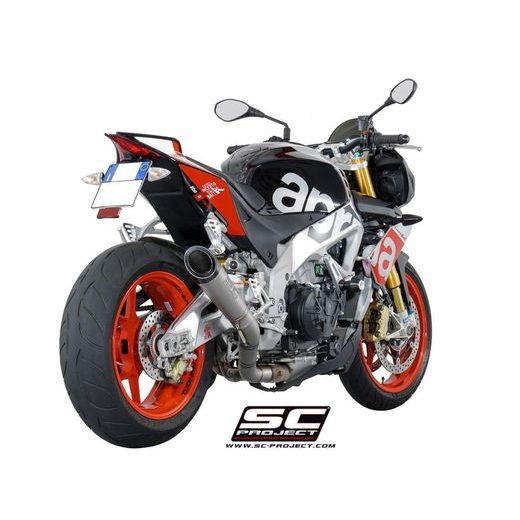 VÝFUKOVÝ SYSTÉM SC PROJECT PRO APRILIA - TUONO V4 (2015 - 2016) - FACTORY - RR - S1 MUFFLER, TITANIUM, WITH CARBON FIBER END CAP