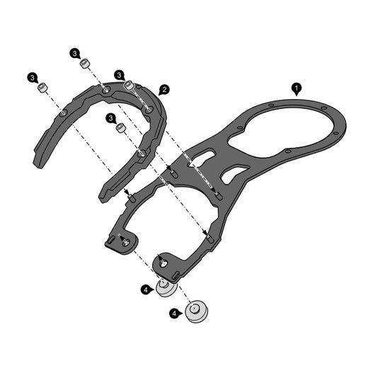 SW MOTECH PRO TANK RING BLACK. HONDA CMX REBEL 1100 (20-)