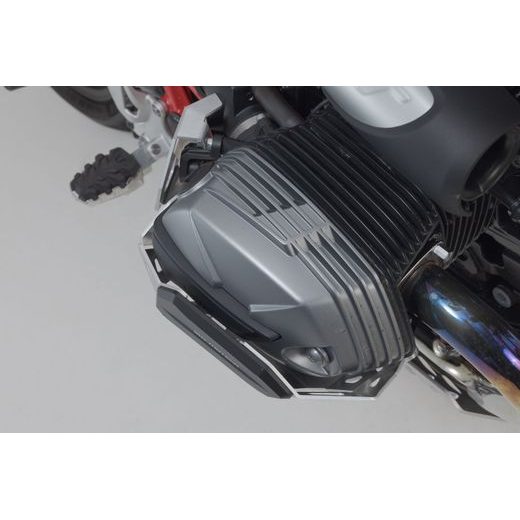 SW MOTECH CYLINDER GUARD SILVER. BMW R NINET / PURE / SCRAMBLER (20-).