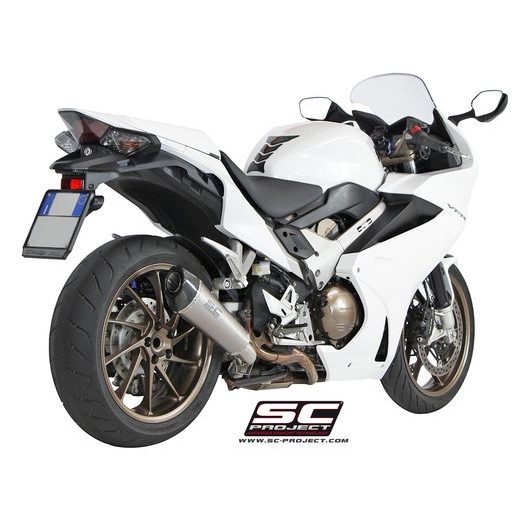 VÝFUKOVÝ SYSTÉM SC PROJECT PRO HONDA - VFR800F (2014 - 2016) - CONIC MUFFLER, CARBON, WITH CARBON FIBER END CAP