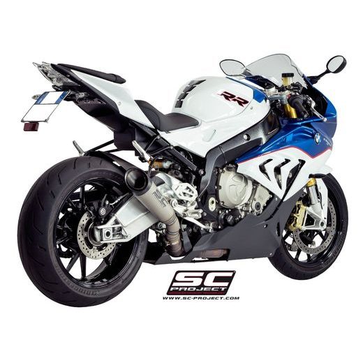 VÝFUKOVÝ SYSTÉM SC PROJECT PRO BMW - S 1000 RR (2015 - 2016) - S1 MUFFLER, TITANIUM, WITH CARBON FIBER END CAP