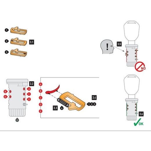 SW MOTECH CÓDOVACÍ SET PRO 2 ZÁMKY