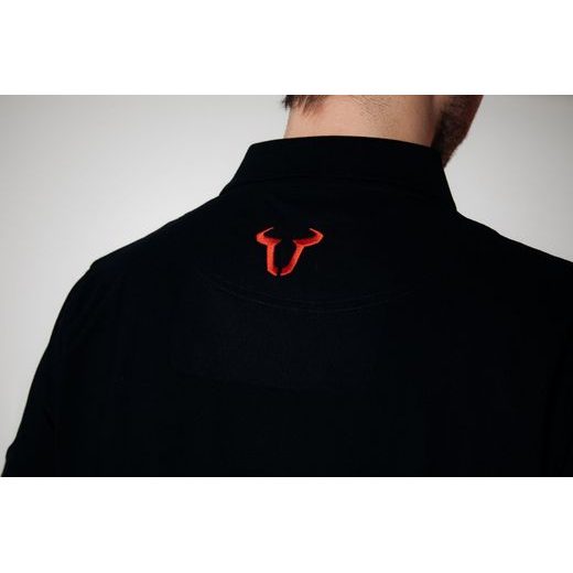 SW MOTECH TEAM POLO SHIRT CORE LINE. BLACK. MEN. SIZE L.