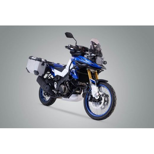 SW MOTECH SADA BOČNÍCH KUFRŮ ADVENTURE,STŘÍBRNÉ PRO SUZUKI V-STROM 1050 DE